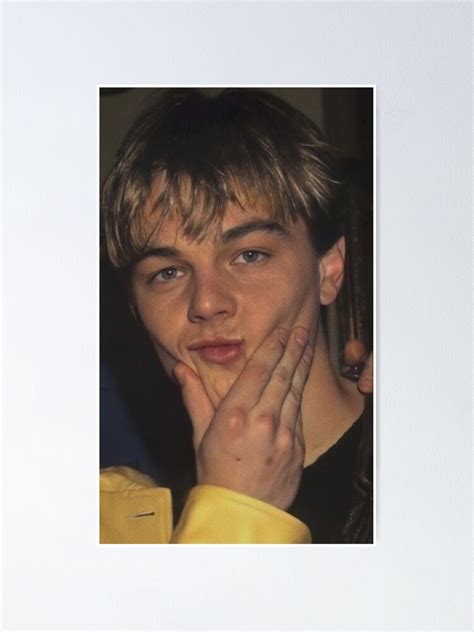 "young leonardo dicaprio 90s" Poster for Sale by jordaneubanks | Redbubble