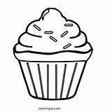 Muffin Cupcake Colorare Ausmalbilder Vorlage Ausmalbild Ausmalen  sketch template