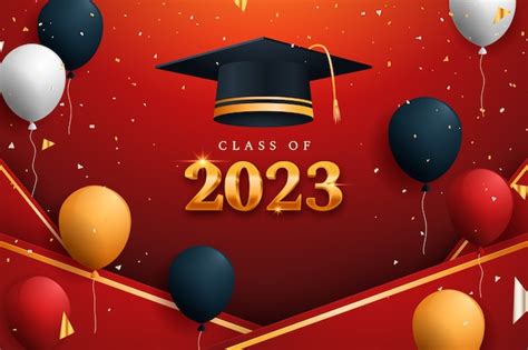 Free Vector | Gradient class of 2023 background