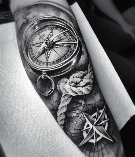 Top 80+ compass tattoo design - in.coedo.com.vn