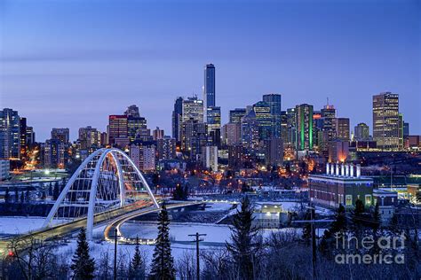 Edmonton City Skyline Photograph by Michael Wheatley - Fine Art America