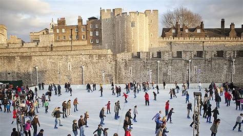 Ice Skating at the Tower of London. Photo by www.visitlondon.com. - Medievalists.net