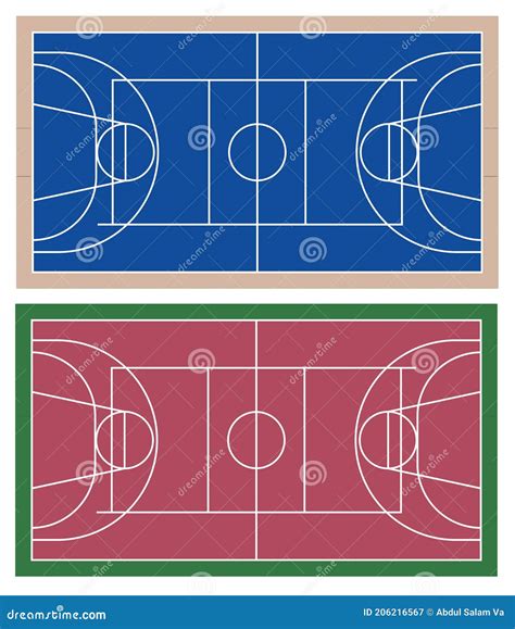 Multipurpose Court, Volleyball Court Design Stock Illustration - Illustration of screenshot ...