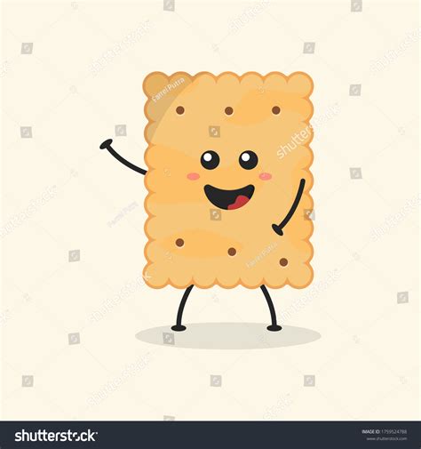 Cute Flat Cartoon Crackers Illustration Vector: стоковая векторная графика (без лицензионных ...