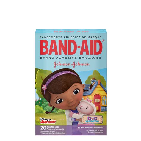 Band-Aid Brand Adhesive Bandages, Doc McStuffins Assorted Sizes 20 ct - Walmart.com - Walmart.com