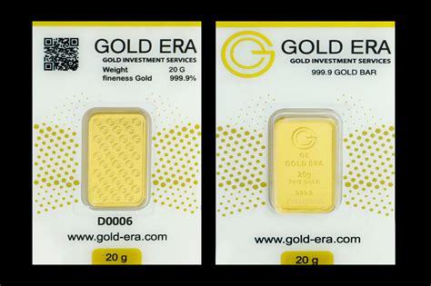 Buy a 20-gram 24-karat gold bar from Gold Era