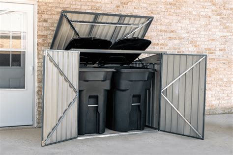 CoverIT 6x3 Steel Storage Shed, Locking Metal Outdoor for Patio, Trash Can, Tools, Toys ...