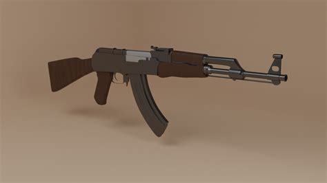 ArtStation - Ak-47 | Blender (Gun/Machine)