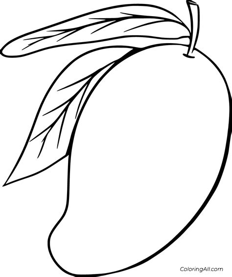 15 free printable Mango coloring pages in vector format, easy to print ...