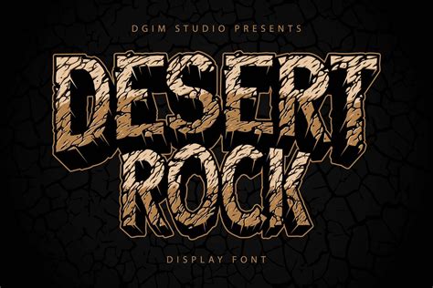 Desert Rock display font family | Symbol Fonts ~ Creative Market