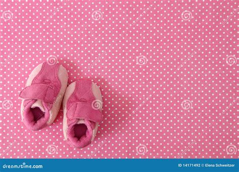 Pink baby shoes stock photo. Image of newborn, born, copy - 14171492