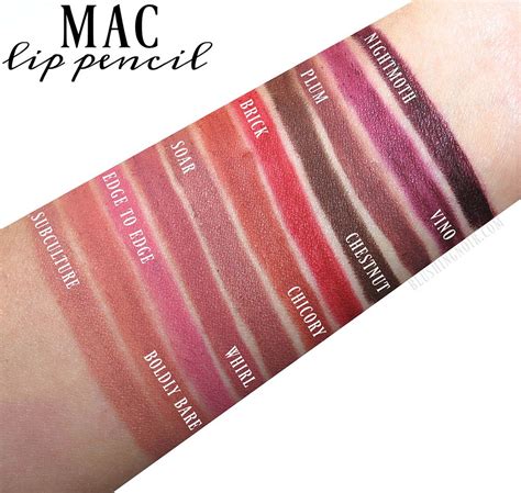 MAC Lip Pencil Swatches + Review | Mac lip pencil, Mac lip liner, Mac plum lip liner