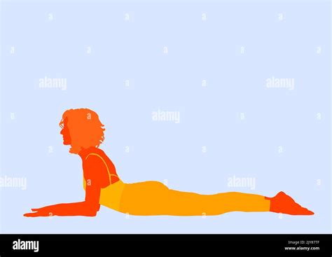 yoga pose second chakra illustration Stock Photo - Alamy