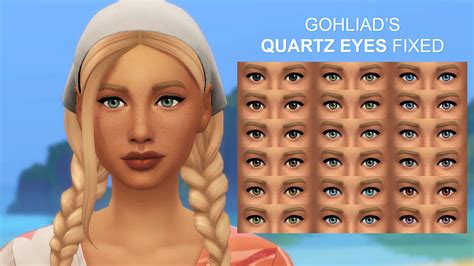 Gohliad's Quartz Eyes Fixed - Human Defaults by Alastor at Mod The Sims ...