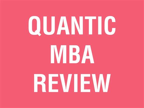 FREE Quantic Online MBA Program Review – Get an Online MBA