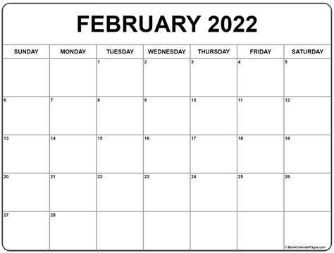 February 2022 calendar | free printable calendars