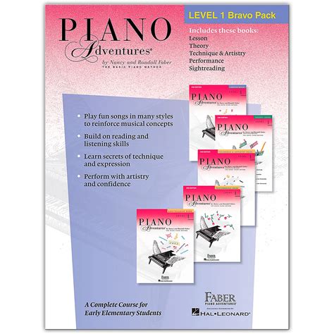 Faber Piano Adventures Faber Piano Adventures Level 1 Bravo Pack - The Basic Piano Method ...