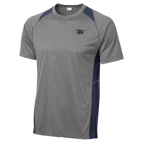 Men's Charcoal/Navy Trident Heather Colorblock Contender Tee – UDT-SEAL Store