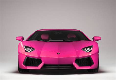 Pink Lamborghini Aventador