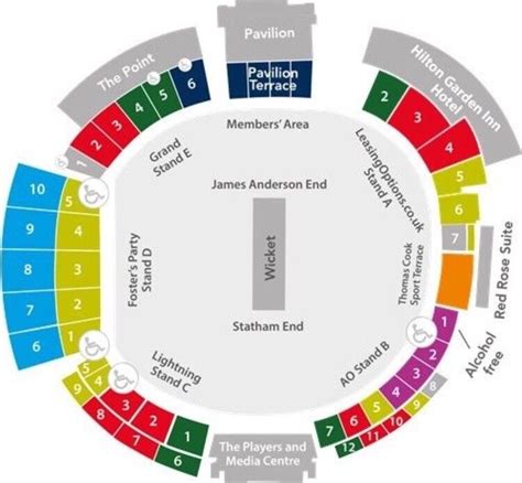 Old Trafford Stadium Seating Map