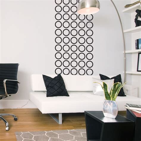 Contemporary Circles Wall Decal | Modern wall decor, Wall decor living ...