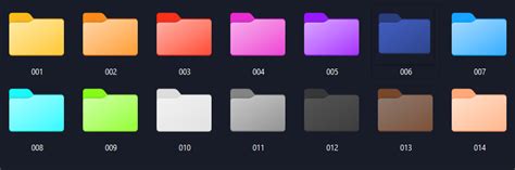 How about folder icons with different colors? : r/Windows11
