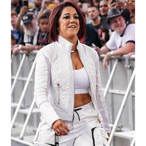 WWE Summerslam Pay-Per-View Bayley White Jacket - Jackets Masters