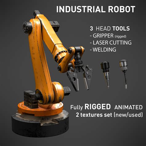 3D industrial robot 6 axes model - TurboSquid 1207560