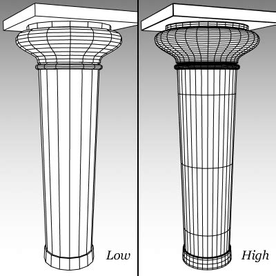 ancient minoan columns 3d obj