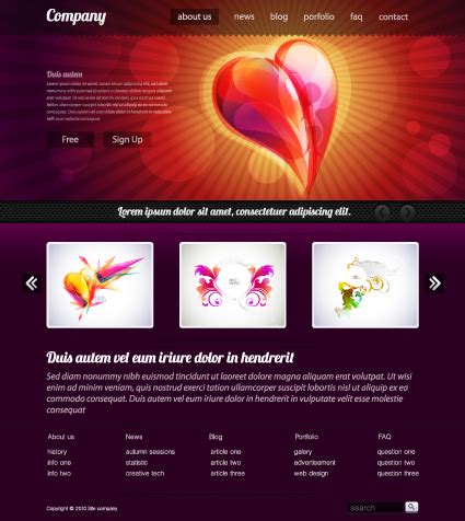 Black style Website Templates design vector 01 free download