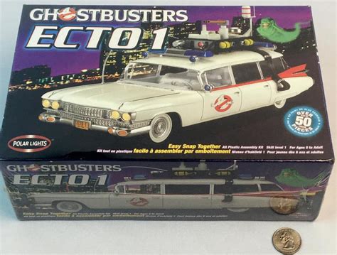 Lot - 2002 Polar Lights Ghostbusters "Ecto 1" Model Kit SEALED