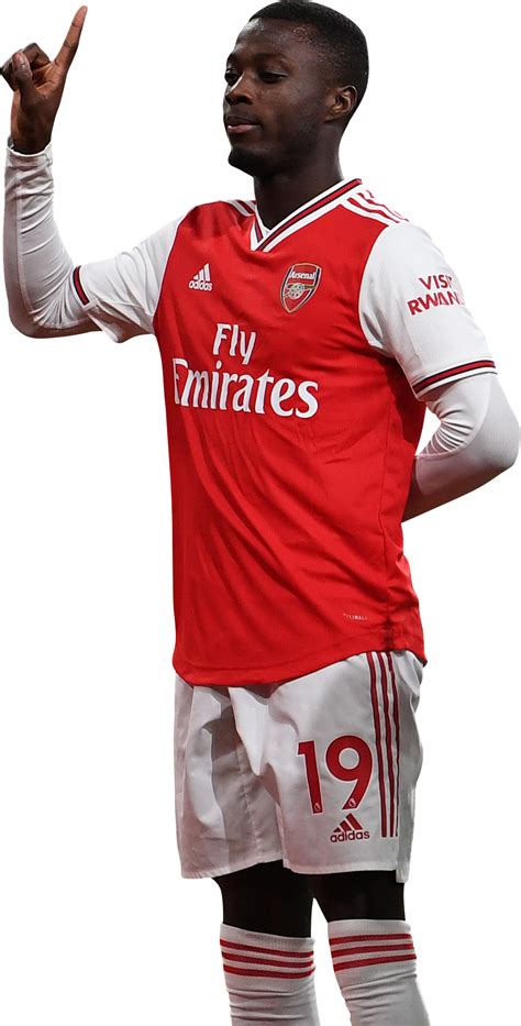 Nicolas Pepe Arsenal football render - FootyRenders