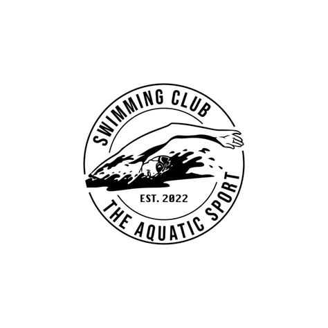 logo of a swimmer. swimming club or swimming school logo design template inspiration 14468191 ...