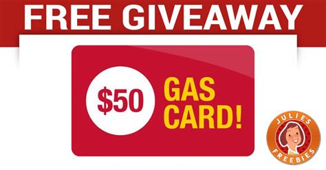 Free $50 Gas Card Giveaway - Julie's Freebies