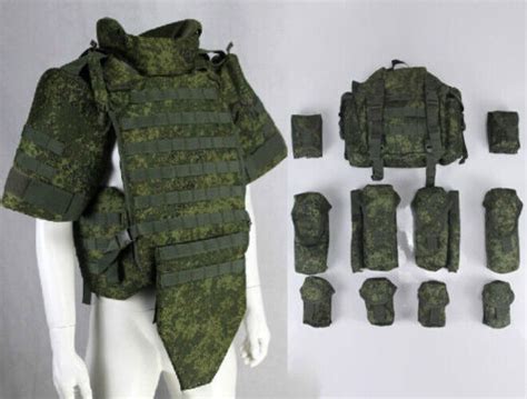 Tactical Russian 6B45 Vest Body Armor AK Shooter Molle Sub-Bag Set Crotch Pads | eBay