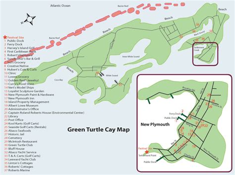 Green Turtle cay Map • mappery