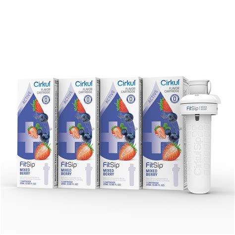 Cirkul FitSip Mixed Berry Water Flavor Cartridge 4-Pack - Walmart.com