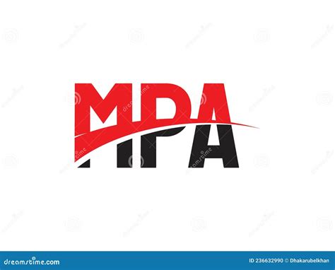 MPA Letter Initial Logo Design Vector Illustration | CartoonDealer.com ...