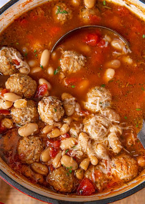 Italian Meatball Soup Recipe (w/ frozen meatballs) - Dinner, then Dessert