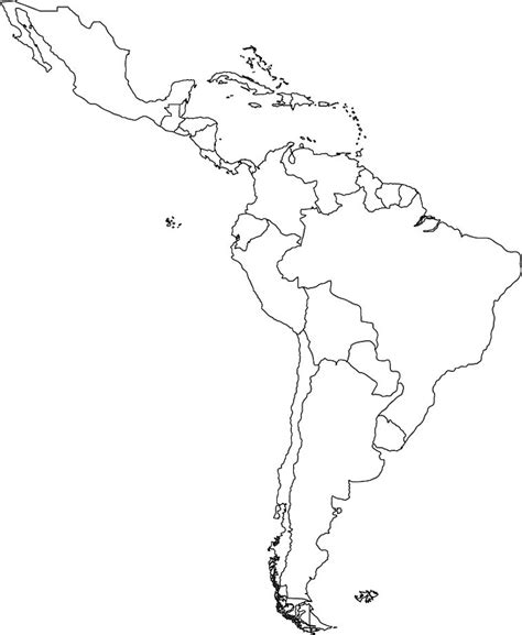 Latin America Outline Map - Worldatlas.com