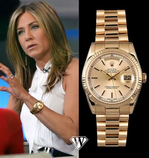 Jennifer Aniston - Rolex Day-Date - Superwatchman.com