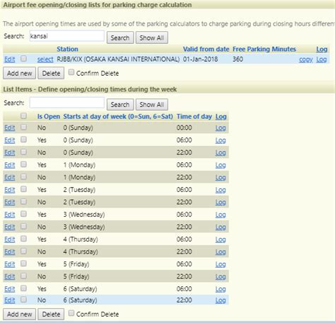 Kansai Airport Parking Calculator – FBO One Helpdesk