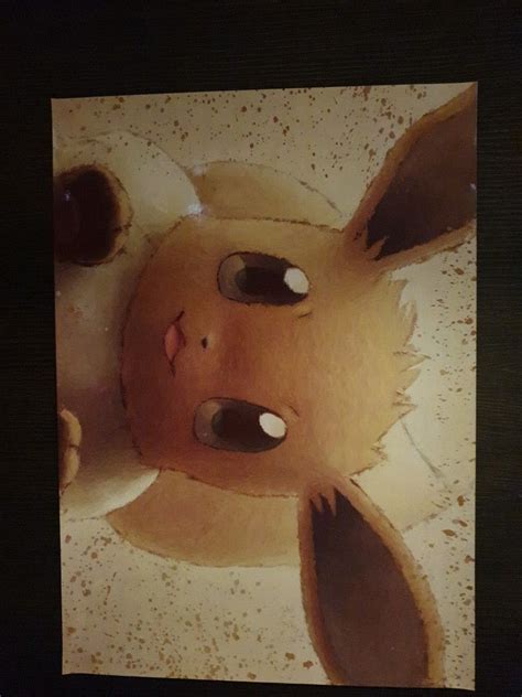 Pokemon Eevee A3 Poster, Hobbies & Toys, Toys & Games on Carousell