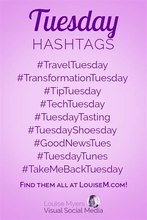 129 Hashtags for Days of the Week to Skyrocket Your Social | LouiseM | Social media hashtags ...