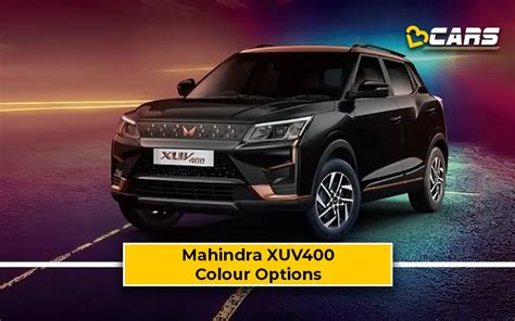 Mahindra XUV400 Colour Options Revealed