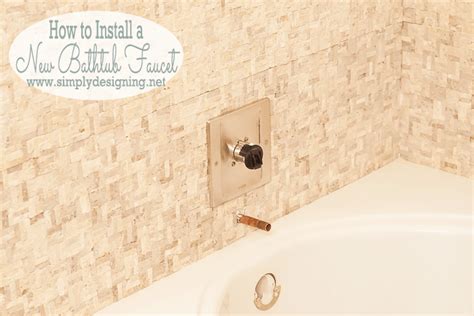 Master Bathroom Remodel: Part 10 { How to Install a Bathtub Faucet }