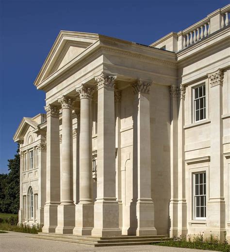 Giant Corinthian order and pedimented portico on this new house designed by Robert Adam at ADAM ...