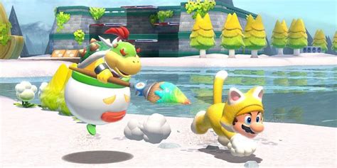 Fan Art Imagines Super Mario 3D World + Bowser's Fury With Yoshi's Island Art Style