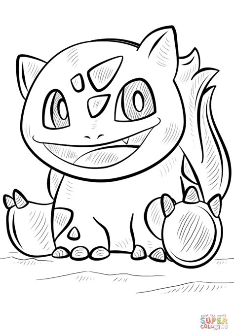 Bulbasaur Pokemon coloring page | Free Printable Coloring Pages