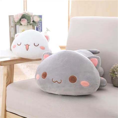 1pc 35/50/65cm Kawaii Lying Cat Plush Toys Stuffed Cute Cat Doll Lovely ...